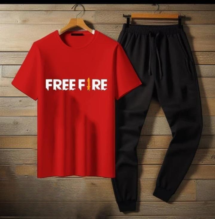 Premium Micro Men’s Tracksuit – FreeFire Print 🖤