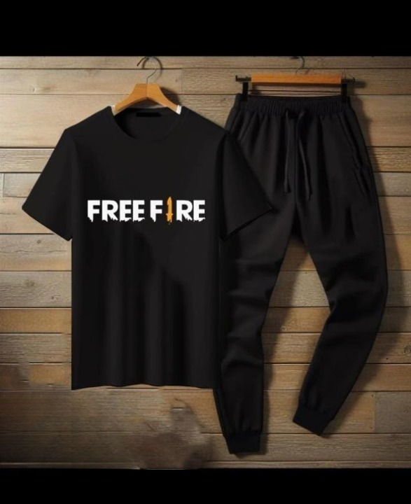 Premium Micro Men’s Tracksuit – FreeFire Print 🖤