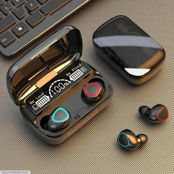 M10 Wireless Earbuds with Charging Case & Bluetooth 5.3
