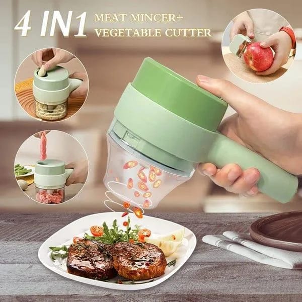 Multifunctional Electric Vegetable Chopper – Stainless Steel Blade Food Processor