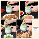 Multifunctional Electric Vegetable Chopper – Stainless Steel Blade Food Processor