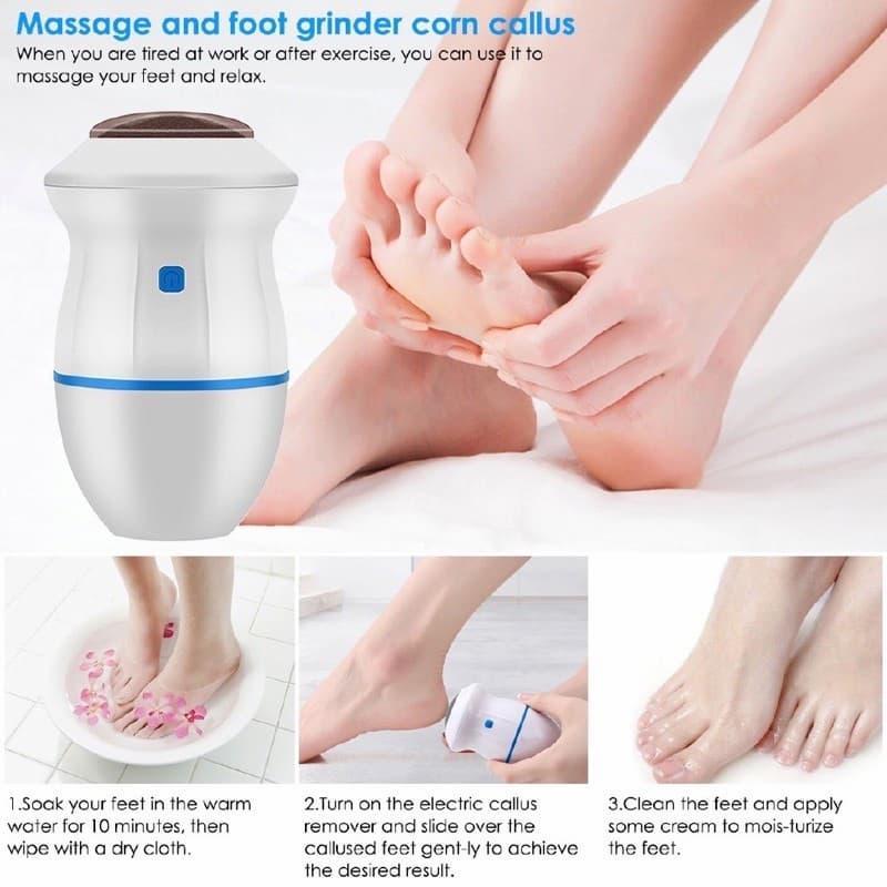 Electric Foot Grinder – Cordless Portable Callus Remover for Smooth Feet