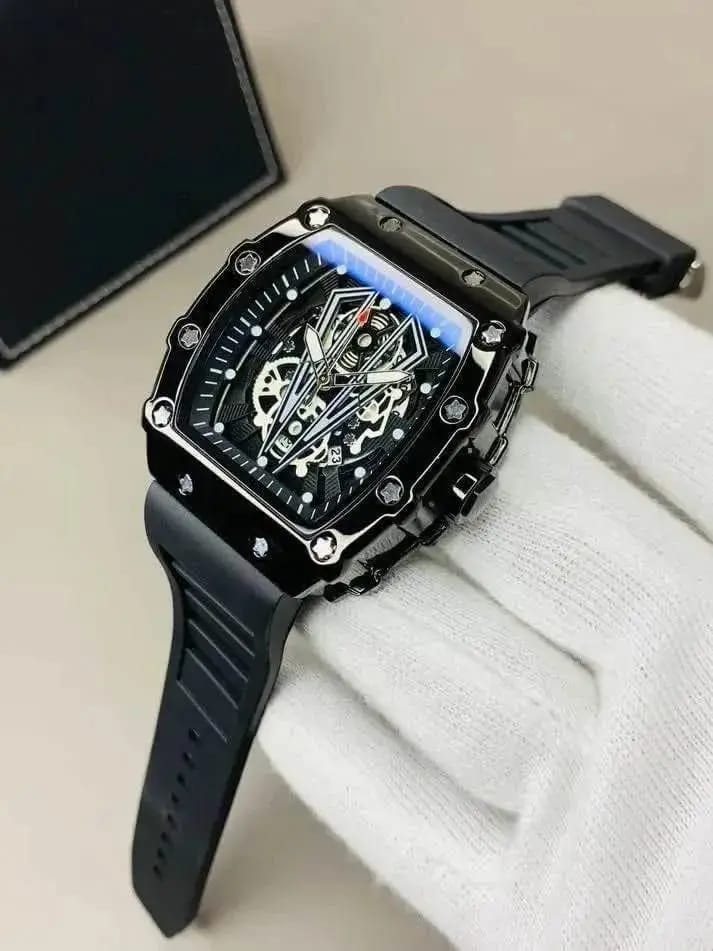 Richard  Black SKeleton Watch