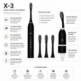 Ultrasonic Electric Toothbrush – USB Rechargeable Waterproof Toothbrush for Deep Cleaning & Daily Oral Care