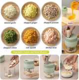 Multifunctional Electric Vegetable Chopper – Stainless Steel Blade Food Processor